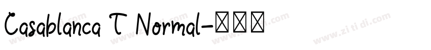 Casablanca T Normal字体转换